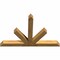 Ekena Millwork Saratoga Rough Sawn Timber Gable Bracket, Western Red Cedar, 84"W x 56"H x 6"D x 6"F, 16/12 Pitch GBW084X56X0606SAR00RWR - alternate 5
